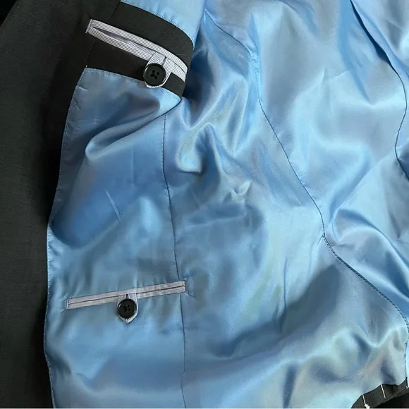 Men’s Slim Fit Suit Jacket Original Penguin By Munsingwear Black Size 36S - Picture 5 of 11